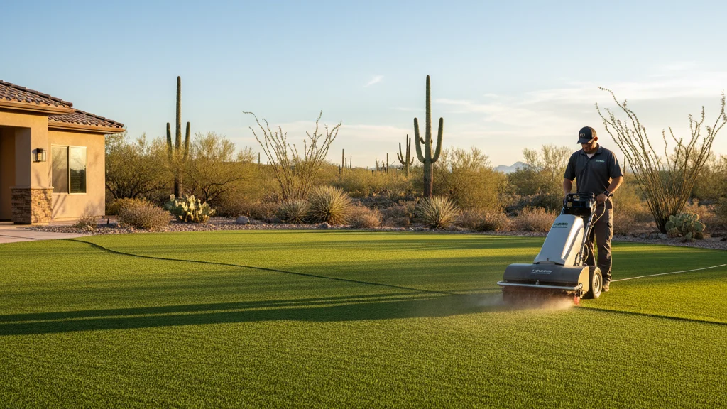 Professional Turf Cleaning Services: Maintaining Pristine Synthetic Lawns